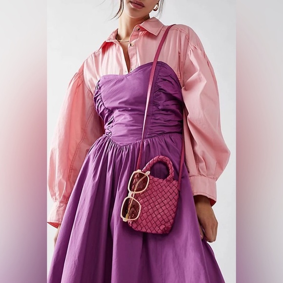 Free People Handbags - Free People Woven Hearts Leather
Crossbody Bag